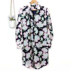 • banana republic • floral shirt dress